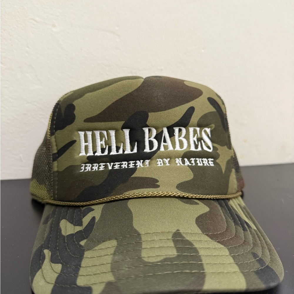 Hell Babes The Litas Camouflage Trucker Hat